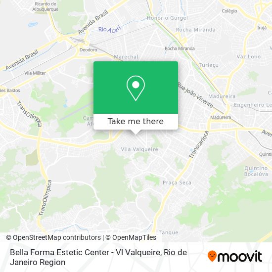 Mapa Bella Forma Estetic Center - Vl Valqueire