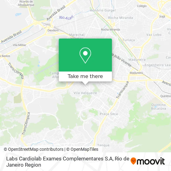 Labs Cardiolab Exames Complementares S.A map