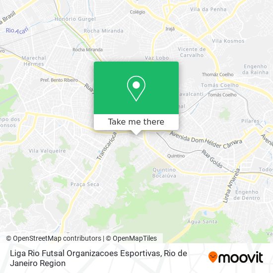 Liga Rio Futsal Organizacoes Esportivas map