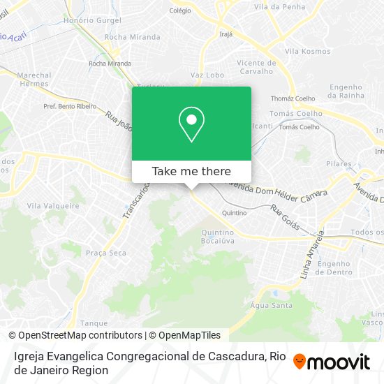 Mapa Igreja Evangelica Congregacional de Cascadura