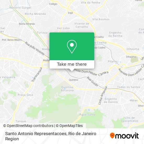 Santo Antonio Representacoes map