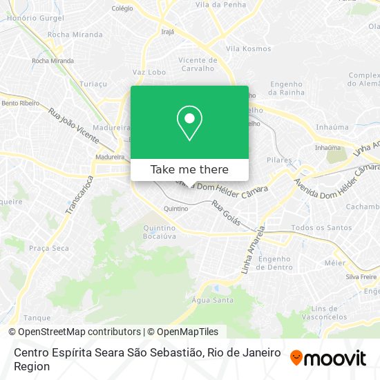 Mapa Centro Espírita Seara São Sebastião