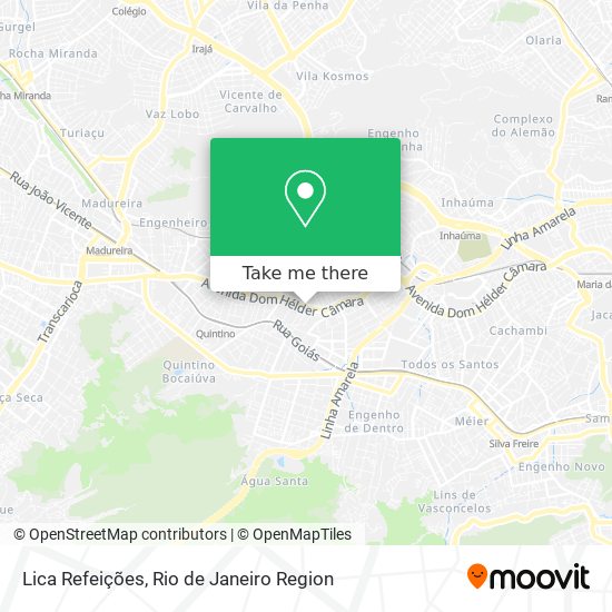 Lica Refeições map