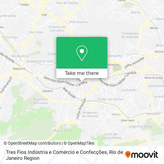 Mapa Tres Fios Indústria e Comércio e Confecções