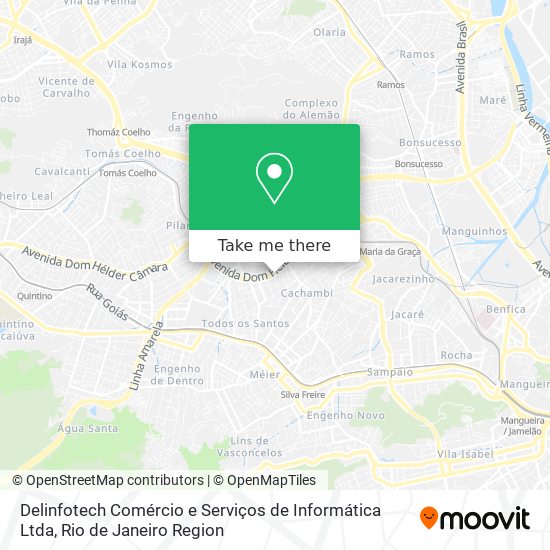 Mapa Delinfotech Comércio e Serviços de Informática Ltda