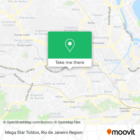 Mega Star Toldos map