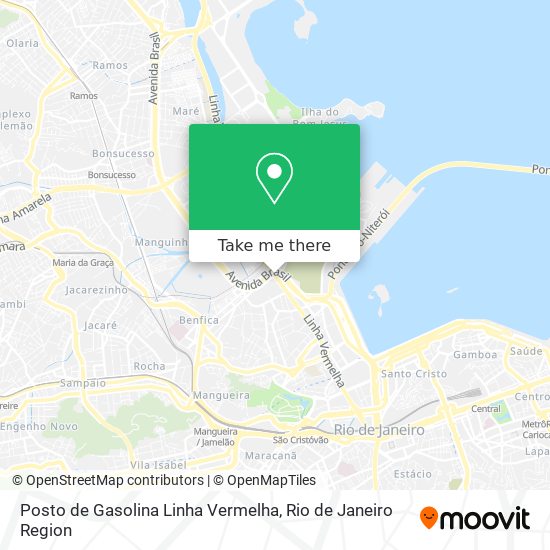 Posto de Gasolina Linha Vermelha map