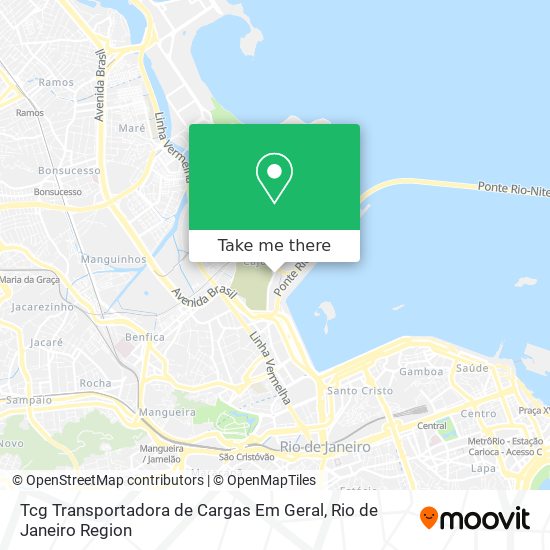 Tcg Transportadora de Cargas Em Geral map