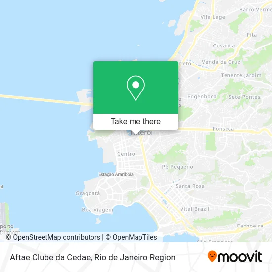 Aftae Clube da Cedae map