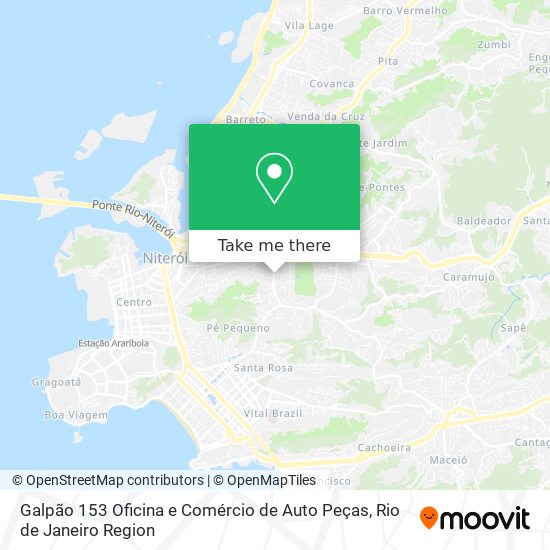Galpão 153 Oficina e Comércio de Auto Peças map