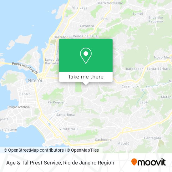 Age & Tal Prest Service map