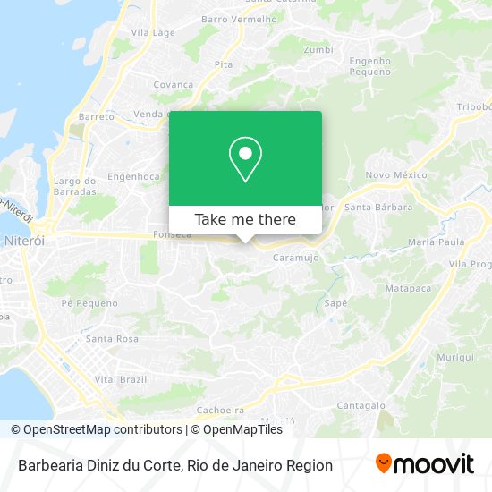 Barbearia Diniz du Corte map
