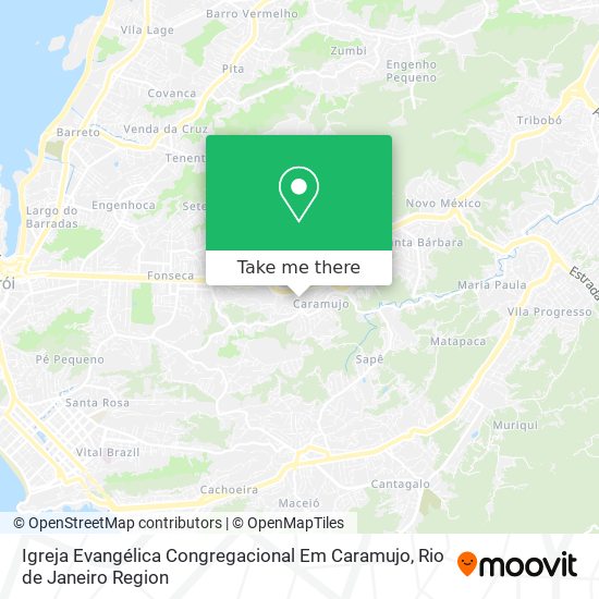 Igreja Evangélica Congregacional Em Caramujo map