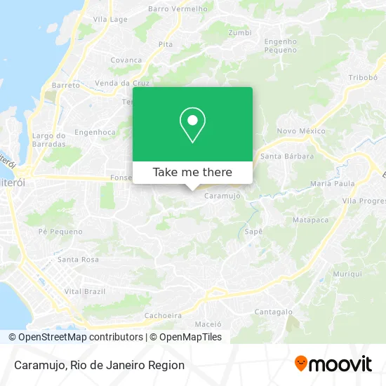 Caramujo map