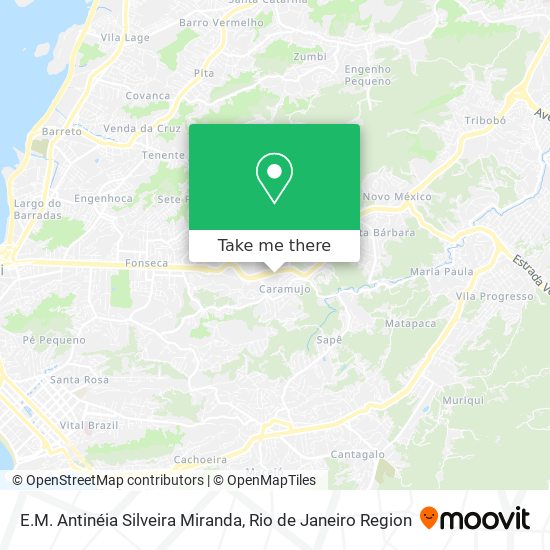 E.M. Antinéia Silveira Miranda map