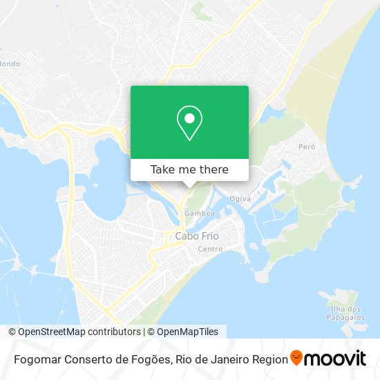 Fogomar Conserto de Fogões map