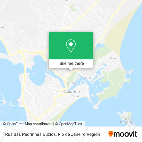 Rua das Pedrinhas Búzios map