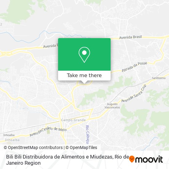 Bili Bili Distribuidora de Alimentos e Miudezas map