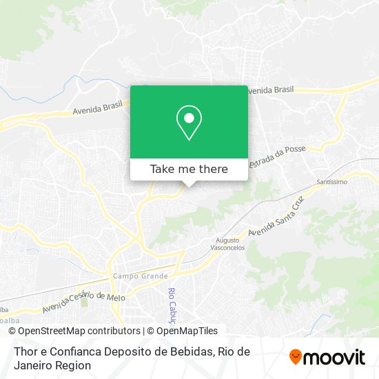 Thor e Confianca Deposito de Bebidas map