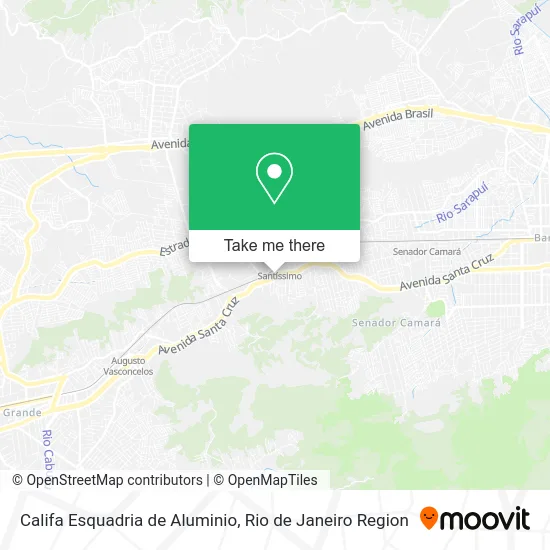 Califa Esquadria de Aluminio map