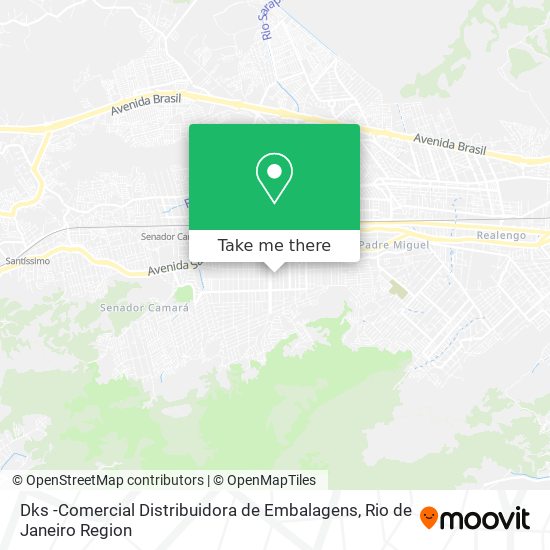 Dks -Comercial Distribuidora de Embalagens map