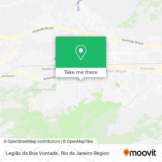 Legião da Boa Vontade. map