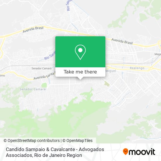 Mapa Candido Sampaio & Cavalcante - Advogados Associados