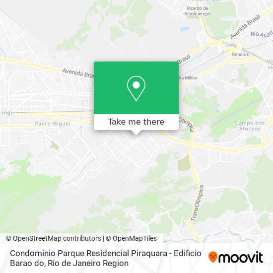 Condominio Parque Residencial Piraquara - Edificio Barao do map