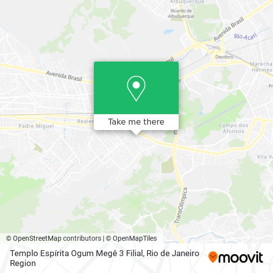 Templo Espírita Ogum Megê 3 Filial map