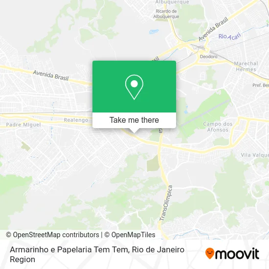 Armarinho e Papelaria Tem Tem map