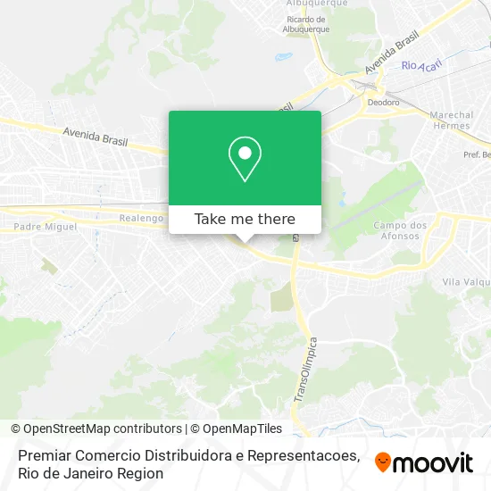 Premiar Comercio Distribuidora e Representacoes map