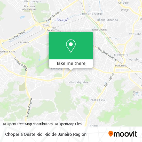 Choperia Oeste Rio map