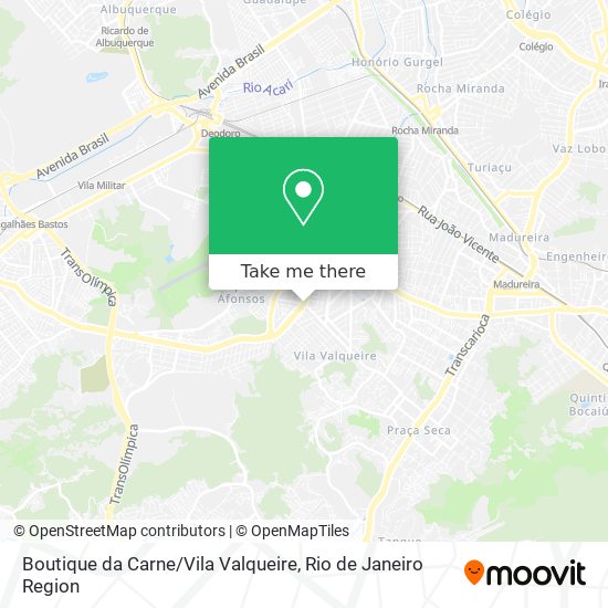 Mapa Boutique da Carne / Vila Valqueire