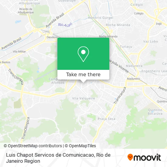 Luis Chapot Servicos de Comunicacao map