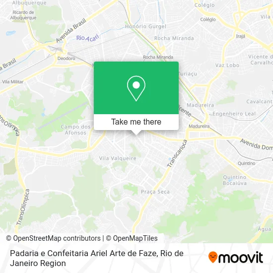 Padaria e Confeitaria Ariel Arte de Faze map