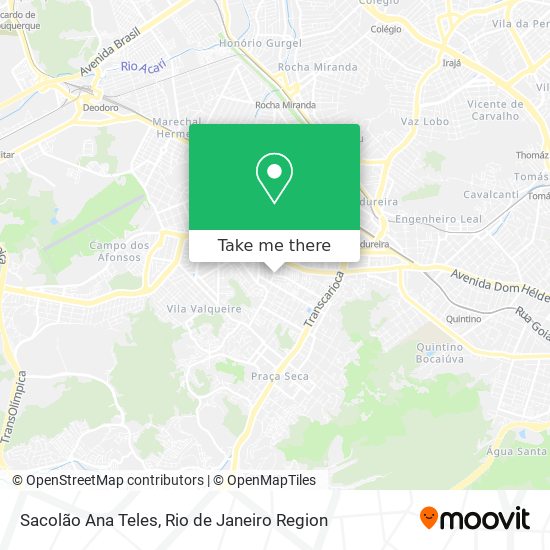 Sacolão Ana Teles map