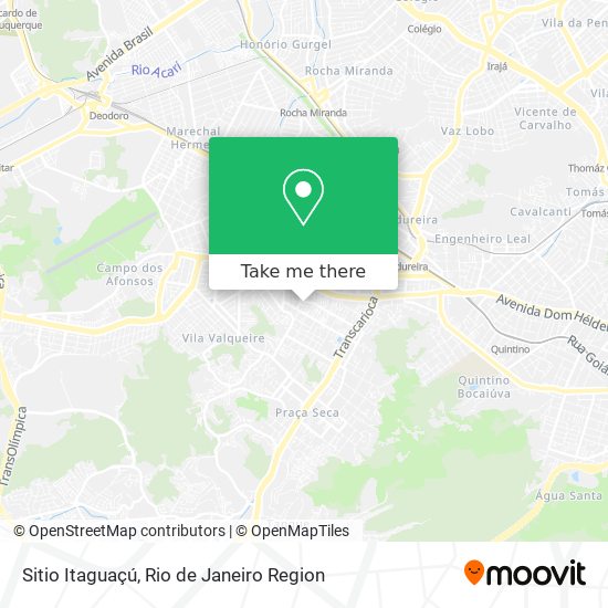 Sitio Itaguaçú map