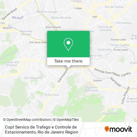 Copt Servico de Trafego e Controle de Estacionamento map