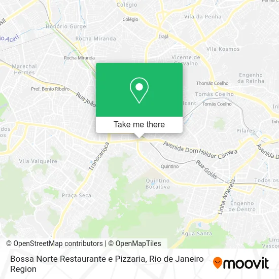 Bossa Norte Restaurante e Pizzaria map