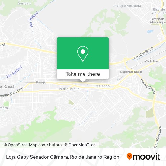 Mapa Loja Gaby Senador Câmara