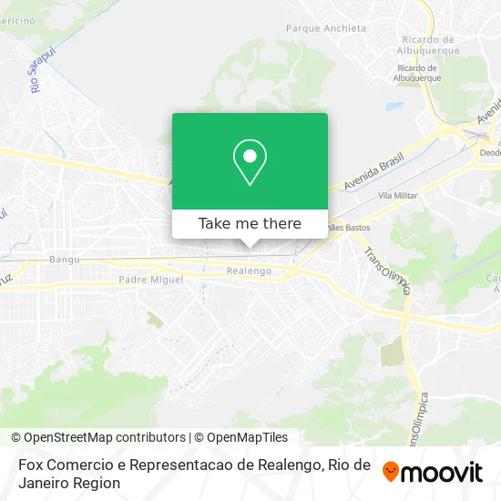 Fox Comercio e Representacao de Realengo map