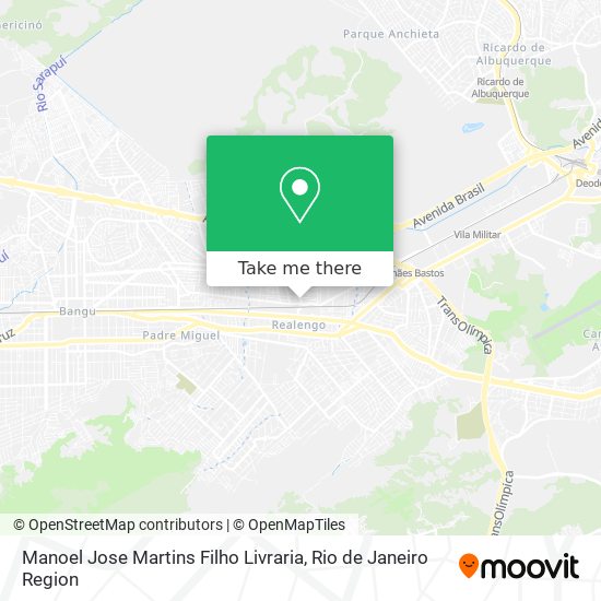 Mapa Manoel Jose Martins Filho Livraria