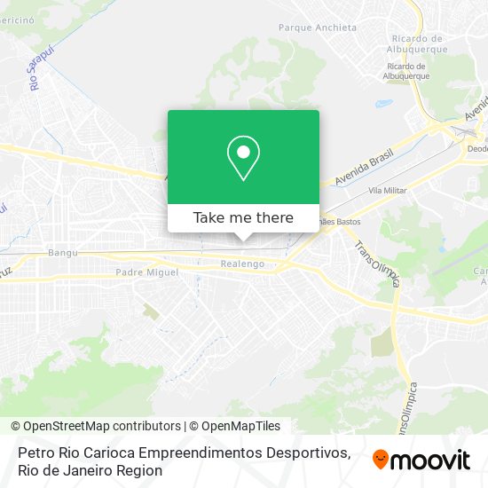 Petro Rio Carioca Empreendimentos Desportivos map