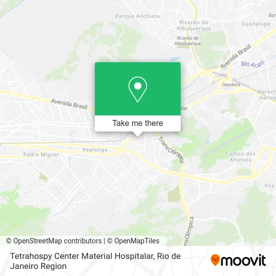 Tetrahospy Center Material Hospitalar map