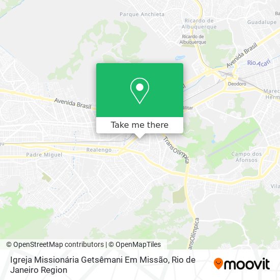 Igreja Missionária Getsêmani Em Missão map