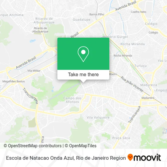 Escola de Natacao Onda Azul map