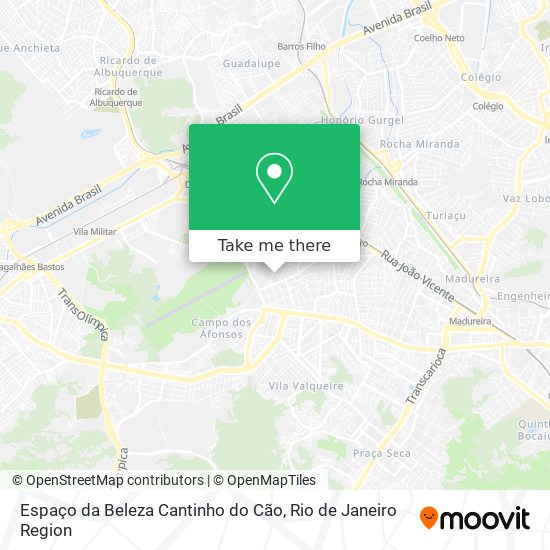 Espaço da Beleza Cantinho do Cão map