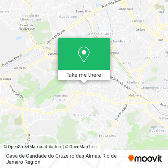 Casa de Caridade do Cruzeiro das Almas map