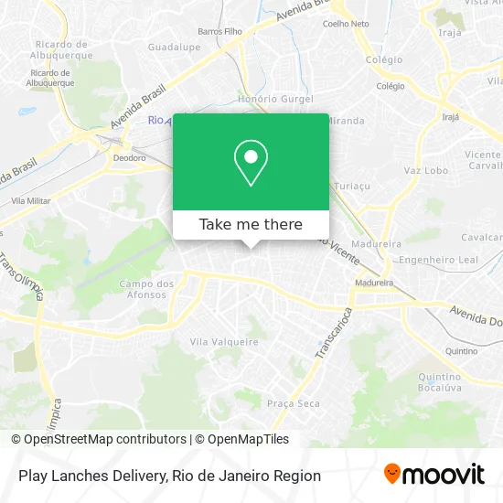 Play Lanches Delivery map