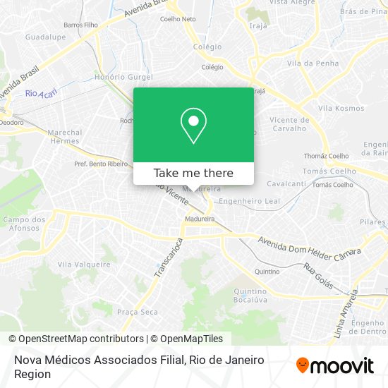 Nova Médicos Associados Filial map